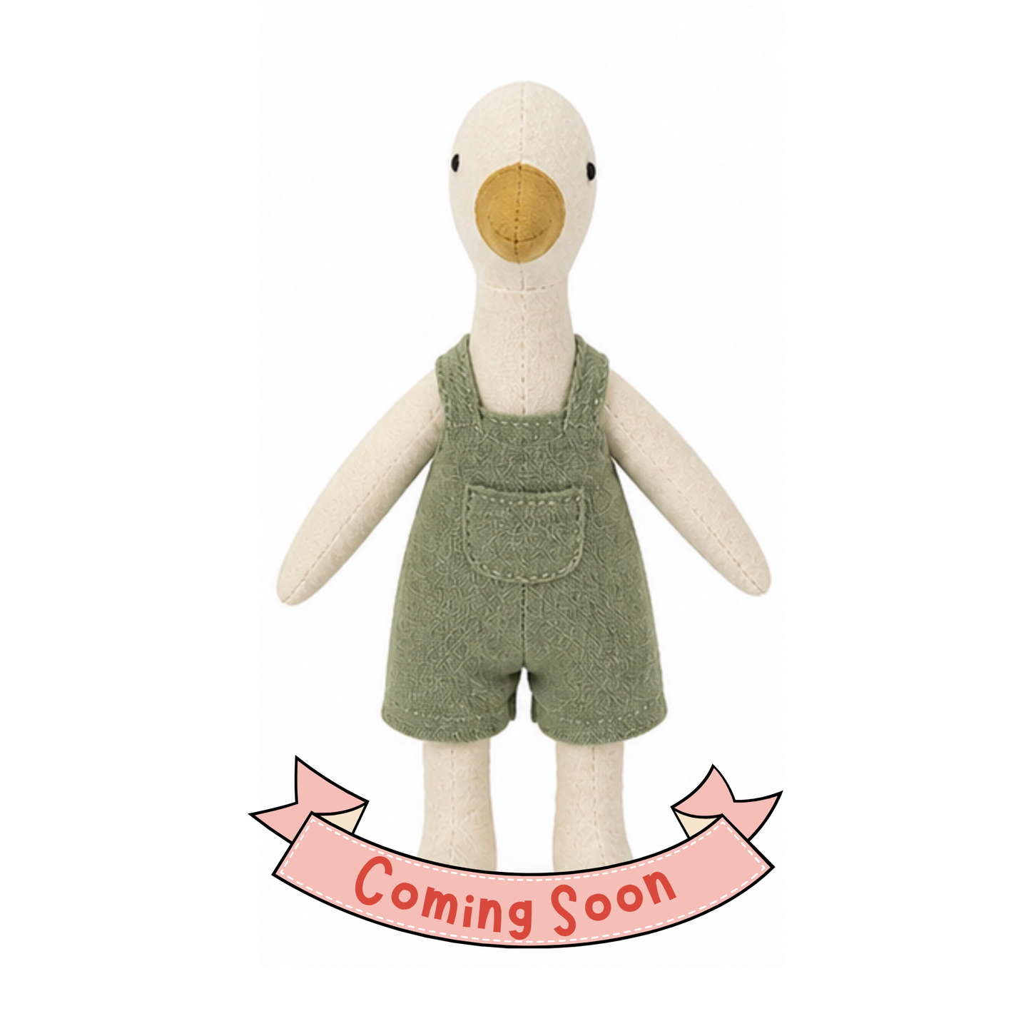 Albie Duck, Handmade Mini Doll for Dollhouse Play (Copy)