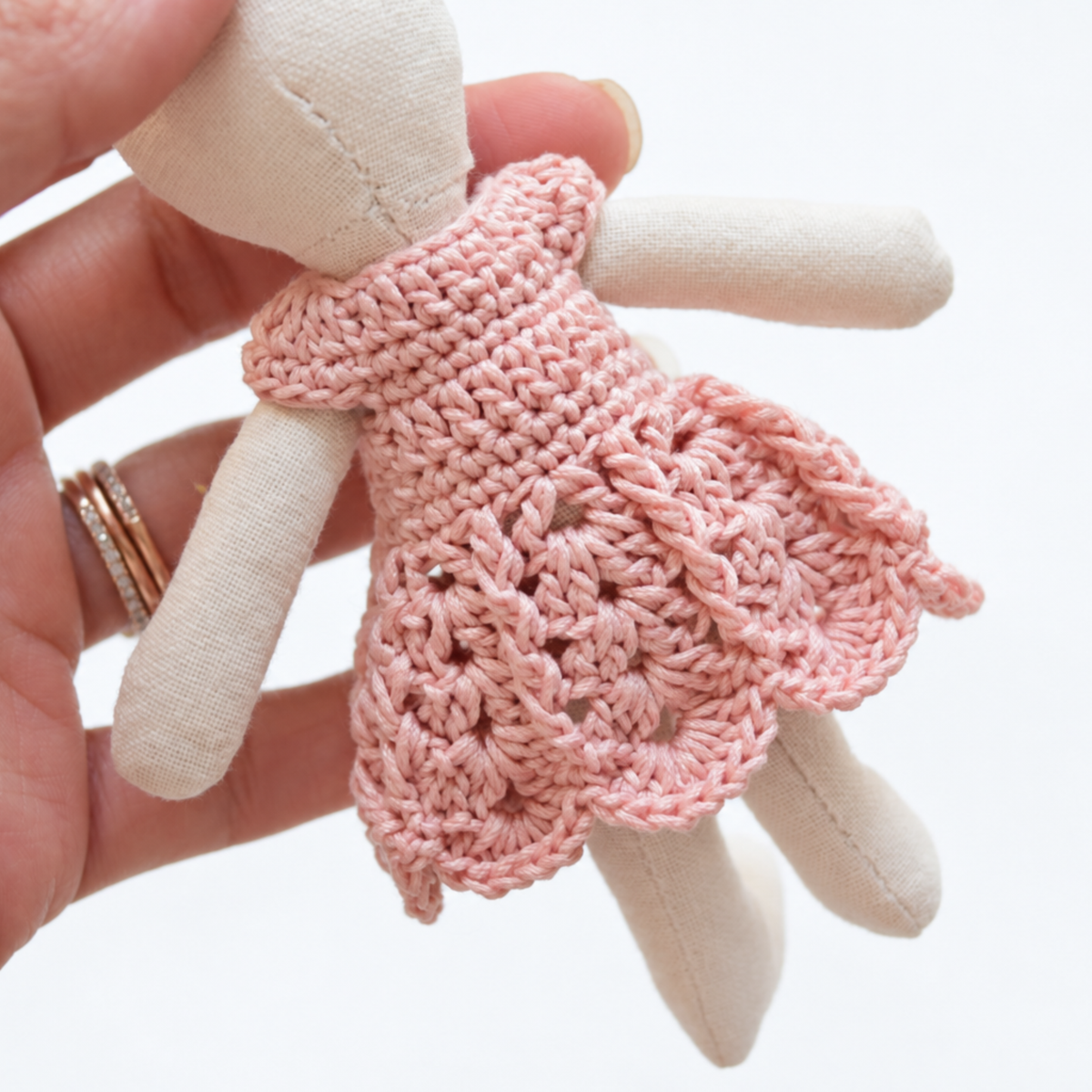 Pink Crochet Dress