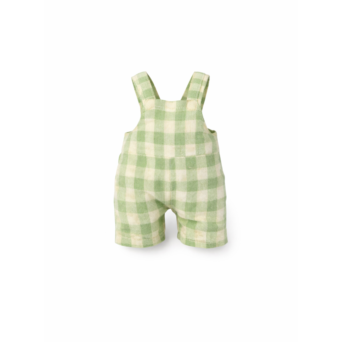 Green Gingham Overalls