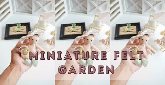 A Tiny Felt Garden for Your Dollhouse
