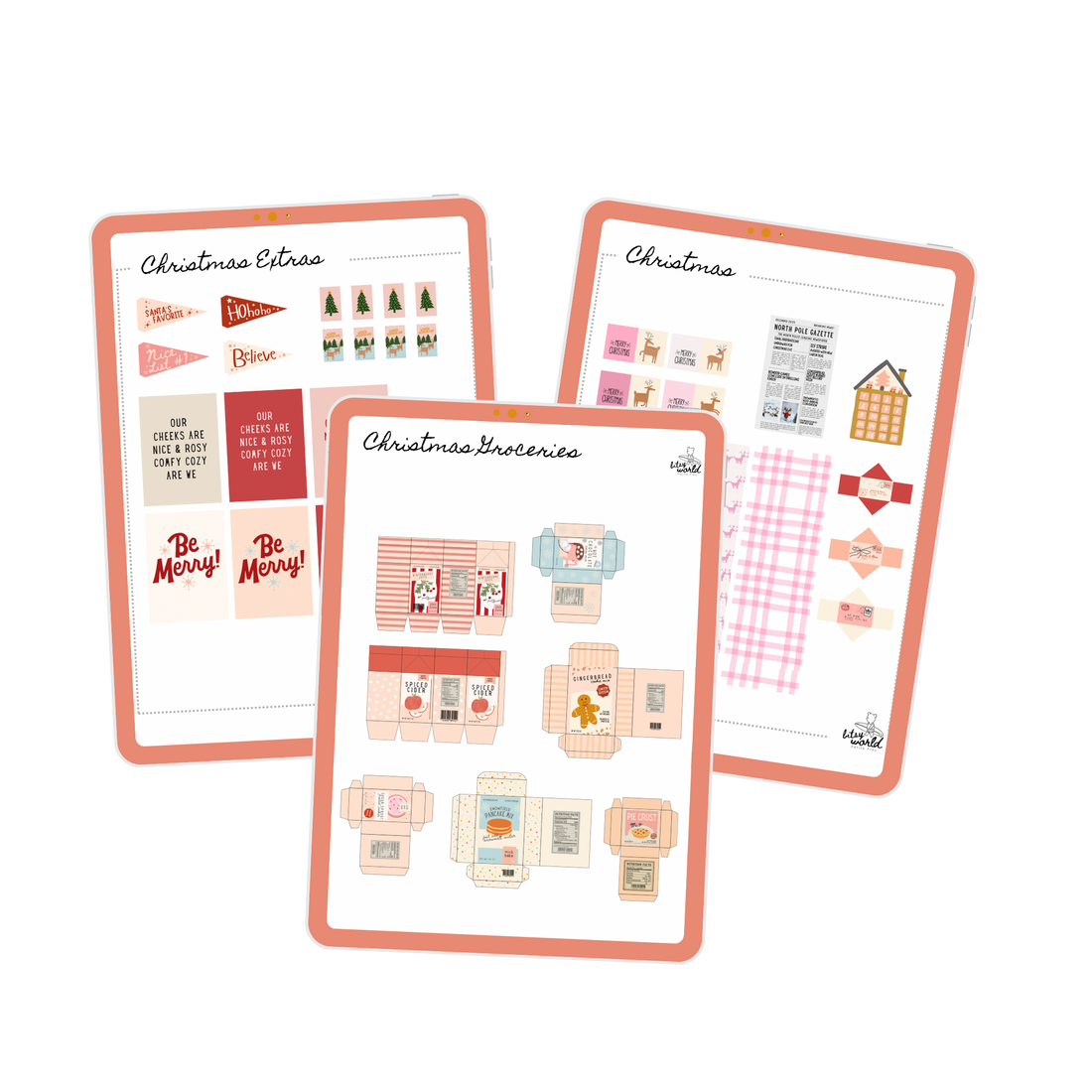 Free Dollhouse Christmas Printables!