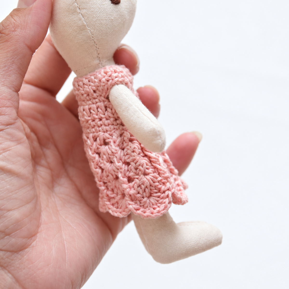 Pink Crochet Dress