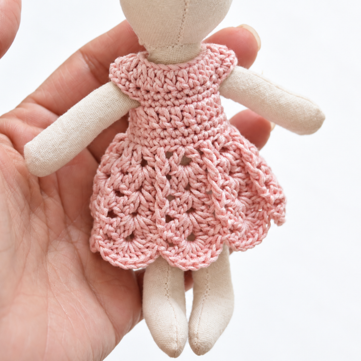 Pink Crochet Dress